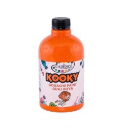 Gwasz KOOKY 500 ml – Pamarańcz Kolor dla Dzieci i Artystów