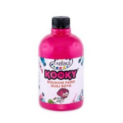 Gwasz KOOKY 500 ml – Fuksja Kolor dla Dzieci i Artystów