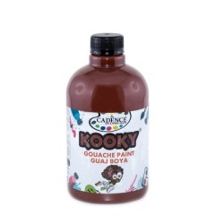 Gwasz KOOKY 500 ml – Brązowy Kolor dla Dzieci i Artystów