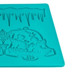 Foremka silikonowa sople i dzwonki nr 49, rozm. 30x10x0,2cm