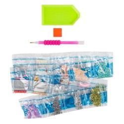 Diamond painting, kartka czas na herbatkę rozm. 16x16cm