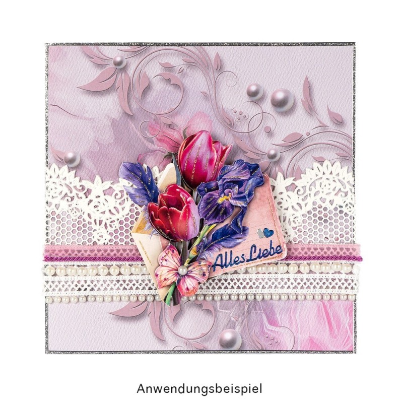 Foremka silikonowa, ornament kwiatowy, rozm. 30x10x0,2cm