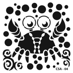 Szablon dla dzieci, krab,...