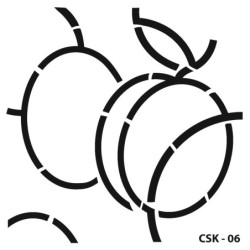 Szablon dla dzieci, Śliwka,...