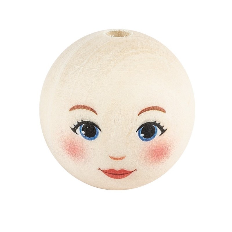 Kule drewniane, buzie, rozm. 4cm, 10szt