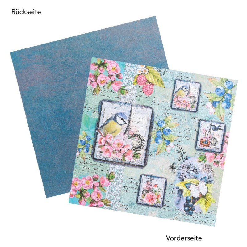 Zestaw papierów, Vintage 5, rozm. 25x25cm, 20 kartek