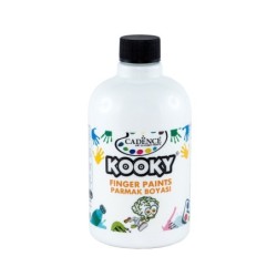 Farba do malowania palcami Cadence KOOKY, biała 500 ml